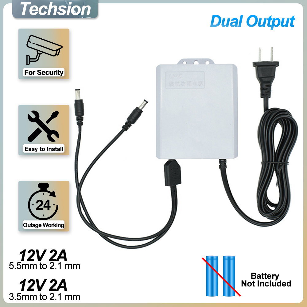 Ups Power Supply Outdoor - Çift Çıkışlı 12V 2A UPS İzleme