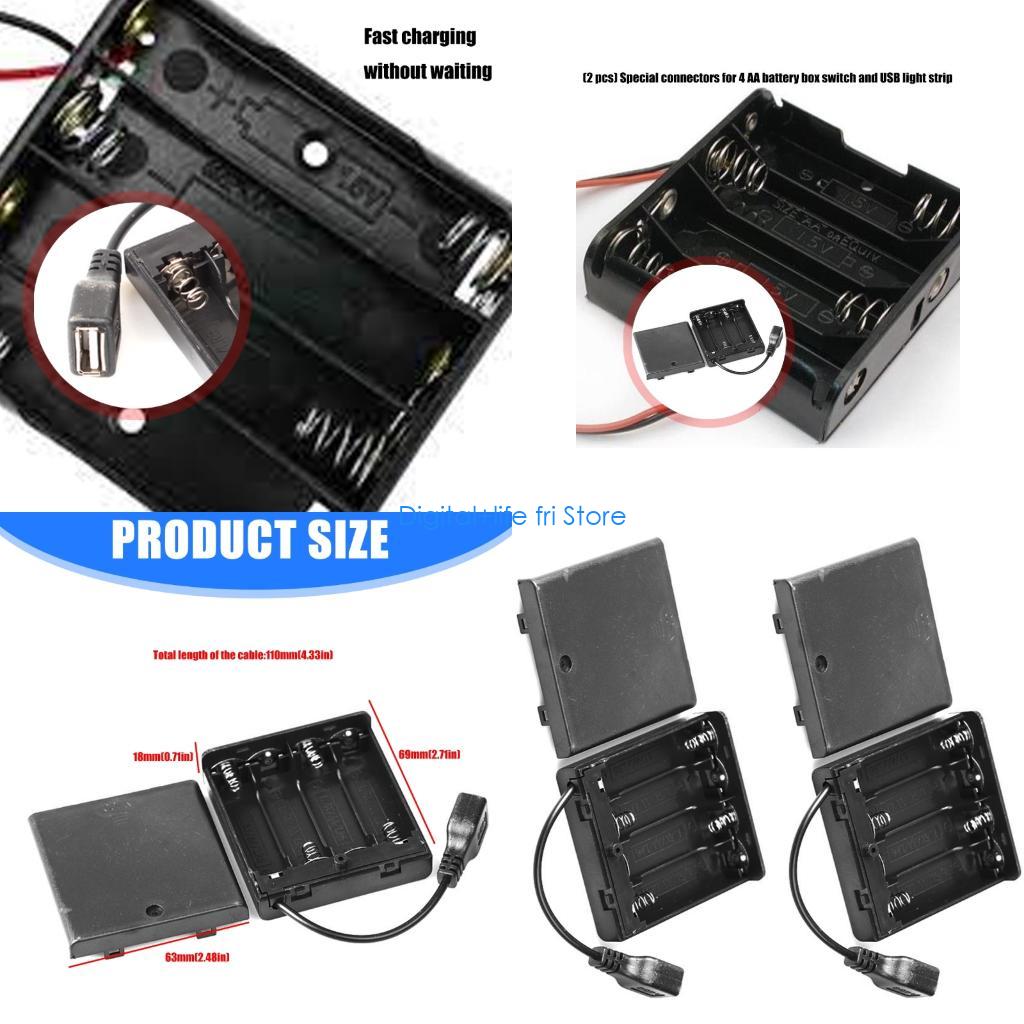 Outdoor Usb Power Strip - E06D 4 Yuvalı Pil Kutusu USB
