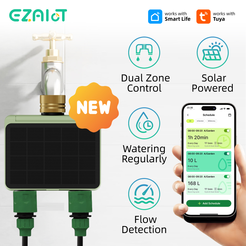 Power Zone Outdoor Timer - WiFi 2 Bölgeli Otomatik Yağmurlama Sistemi