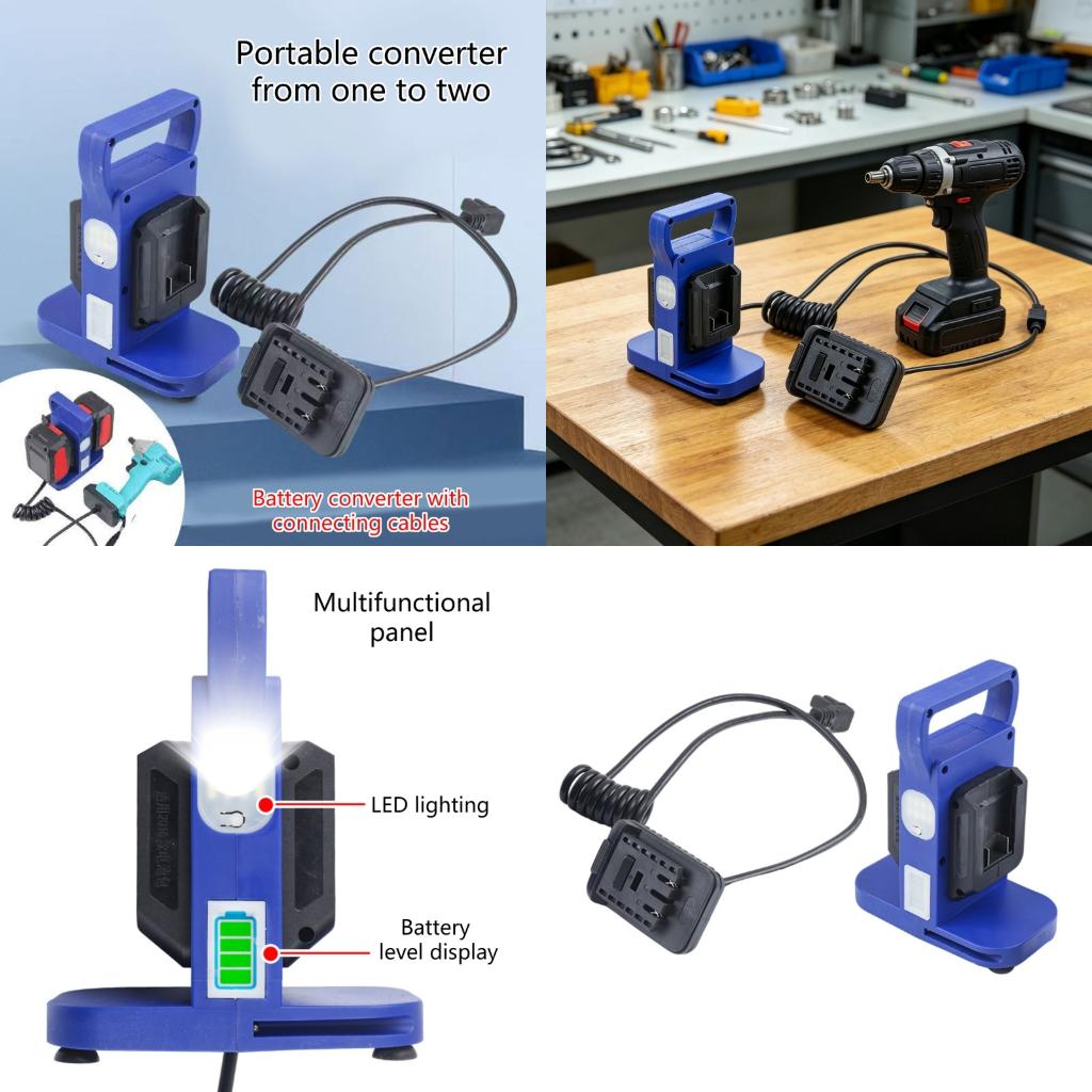 Outdoor Power Double Adapter - Yüksek kalite için Entegre Çalışma Işığına