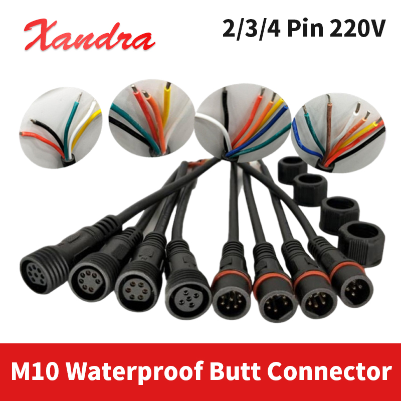 Extension Cord Outdoor - M10 2Pin 3/4 Pin Su Geçirmez