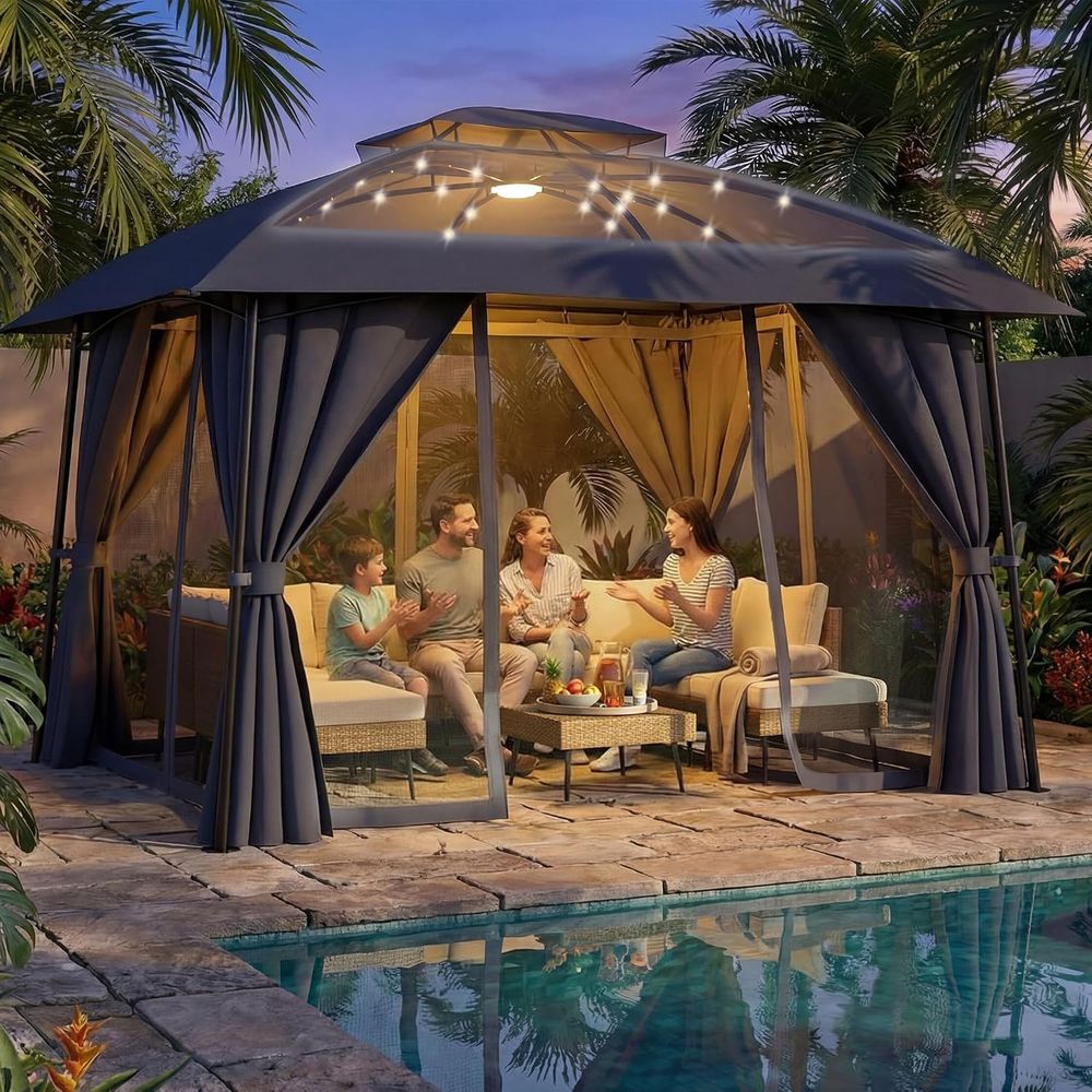 Outdoor Power For Gazebo - Dış Mekan Veranda Çardağı 1012, Elektrikli