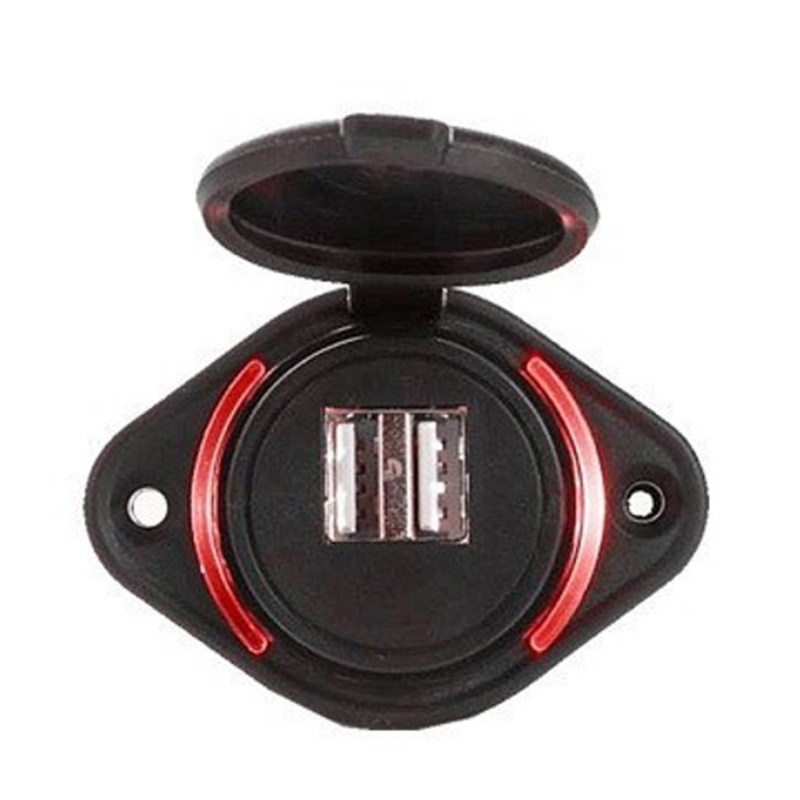 Outdoor Power Double Adapter - geçirmez Güç Soketi Evrensel 12 24
