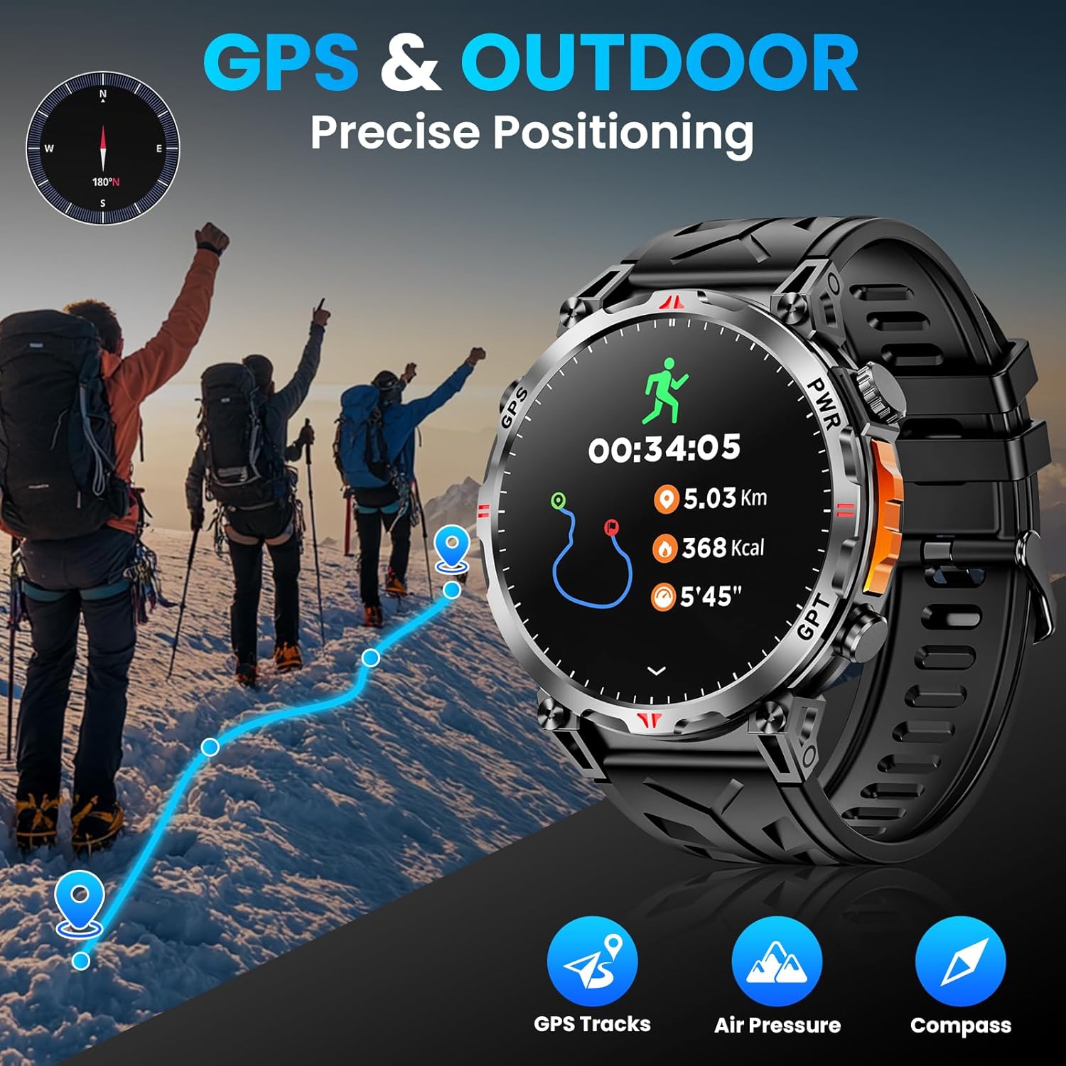 2026 Yeni Askeri GPS Taktikler - Outdoor Power Hours incelemesi ve fiyatı