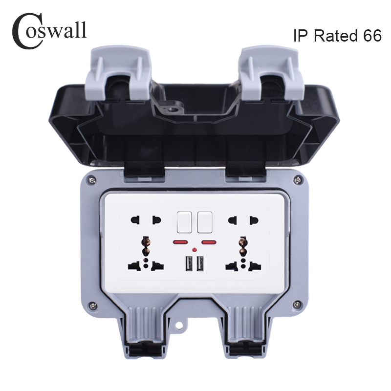 Coswall IP66 hava koşullarına  - Outdoor Usb Power Outlet incelemesi ve fiyatı
