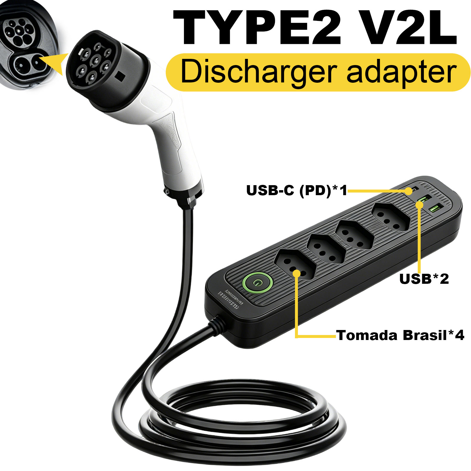 Tip2 V2L Deşarj Adaptörü 16A B - Outdoor Power Outlet incelemesi ve fiyatı
