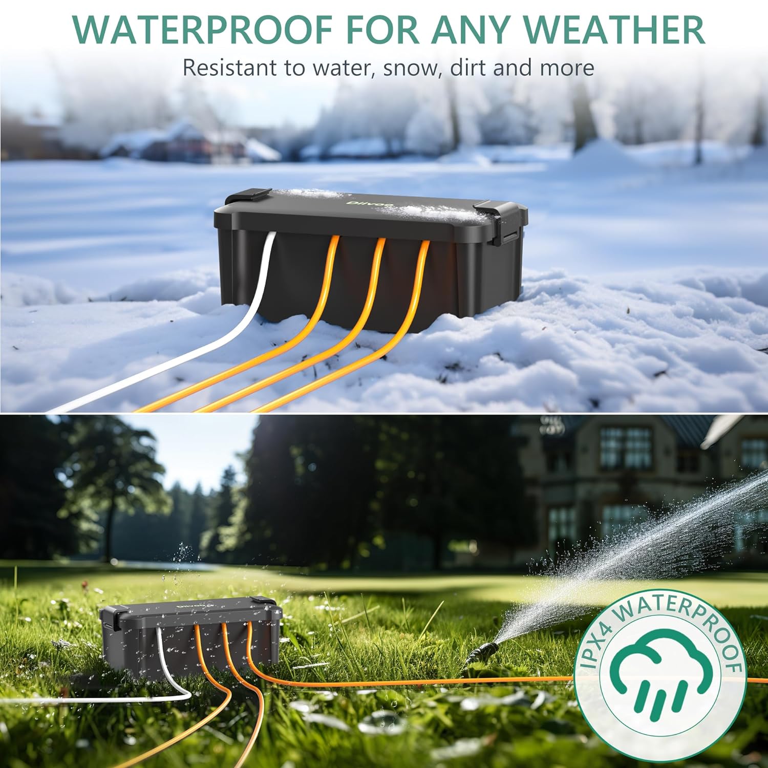 Diivoo Açık Su Geçirmez Elektr - Extension Cord Outdoor incelemesi ve fiyatı