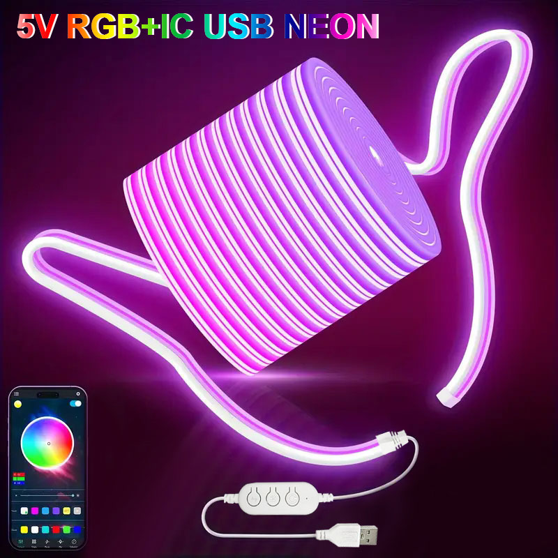 1M 2M 3M 5M 5V Rgbic Neon Led  - Outdoor Usb Power Strip incelemesi ve fiyatı