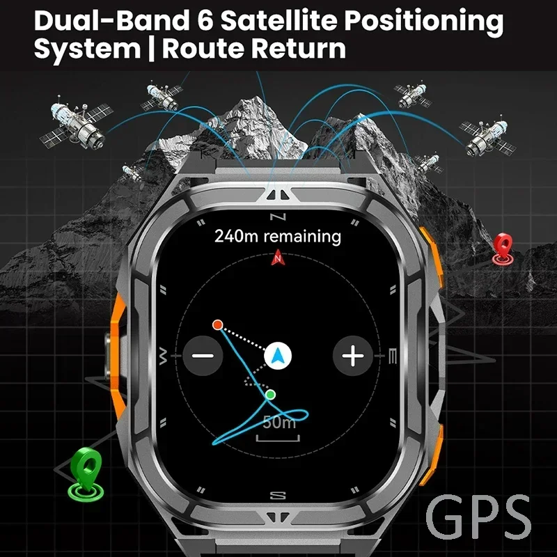 Lüks AMOLED Akıllı Saat Gerçek - Outdoor Power Hours incelemesi ve fiyatı