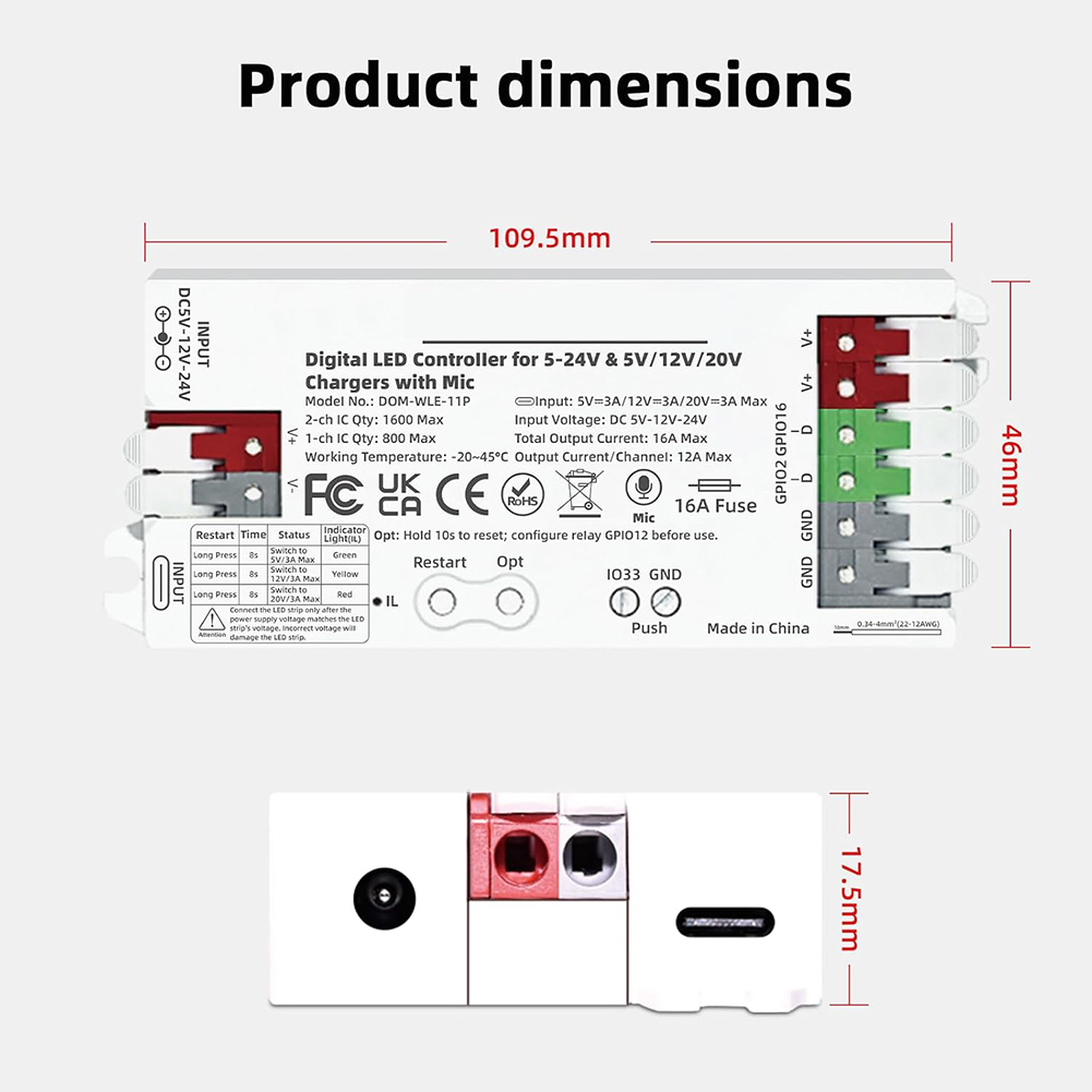 USB-C PD LED Şerit Kontrol Cih - Outdoor Usb Power Strip incelemesi ve fiyatı