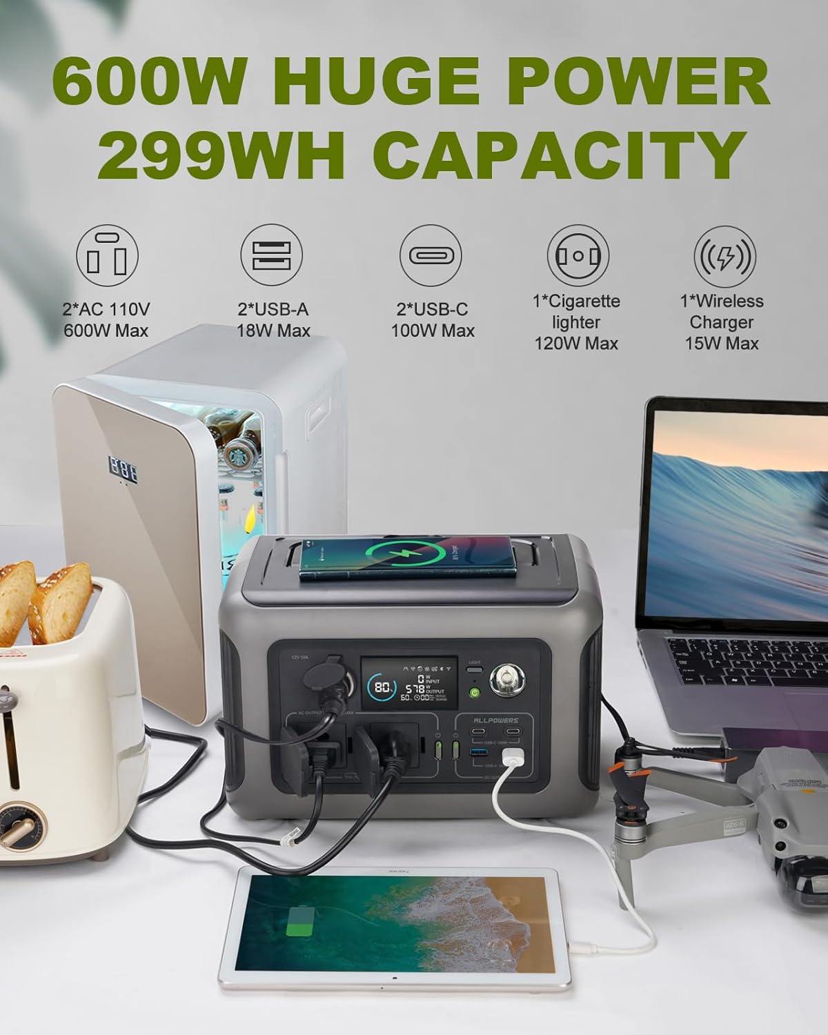 ALLPOWERS Taşınabilir Güç İsta - Outdoor Power Outlet incelemesi ve fiyatı